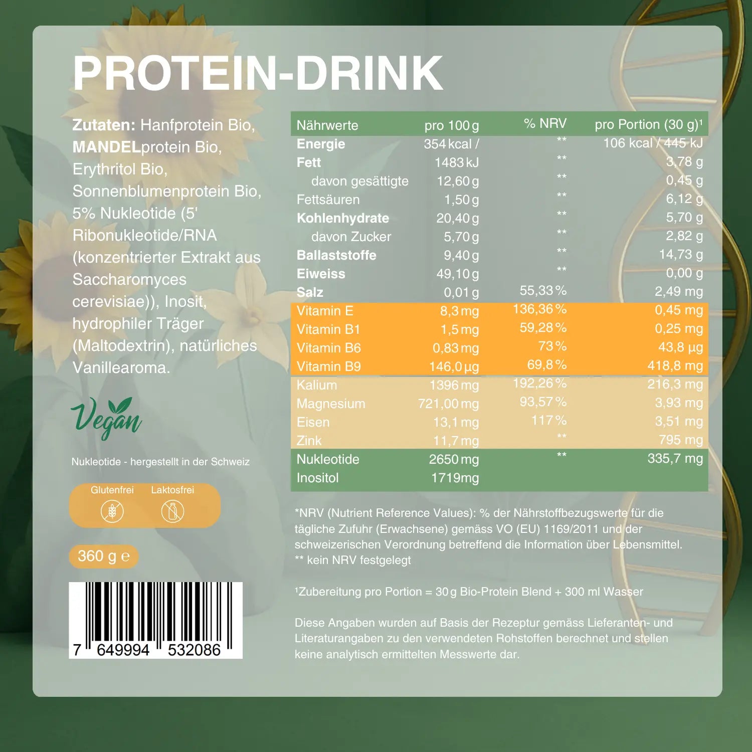 Nukleotide - Protein Drink