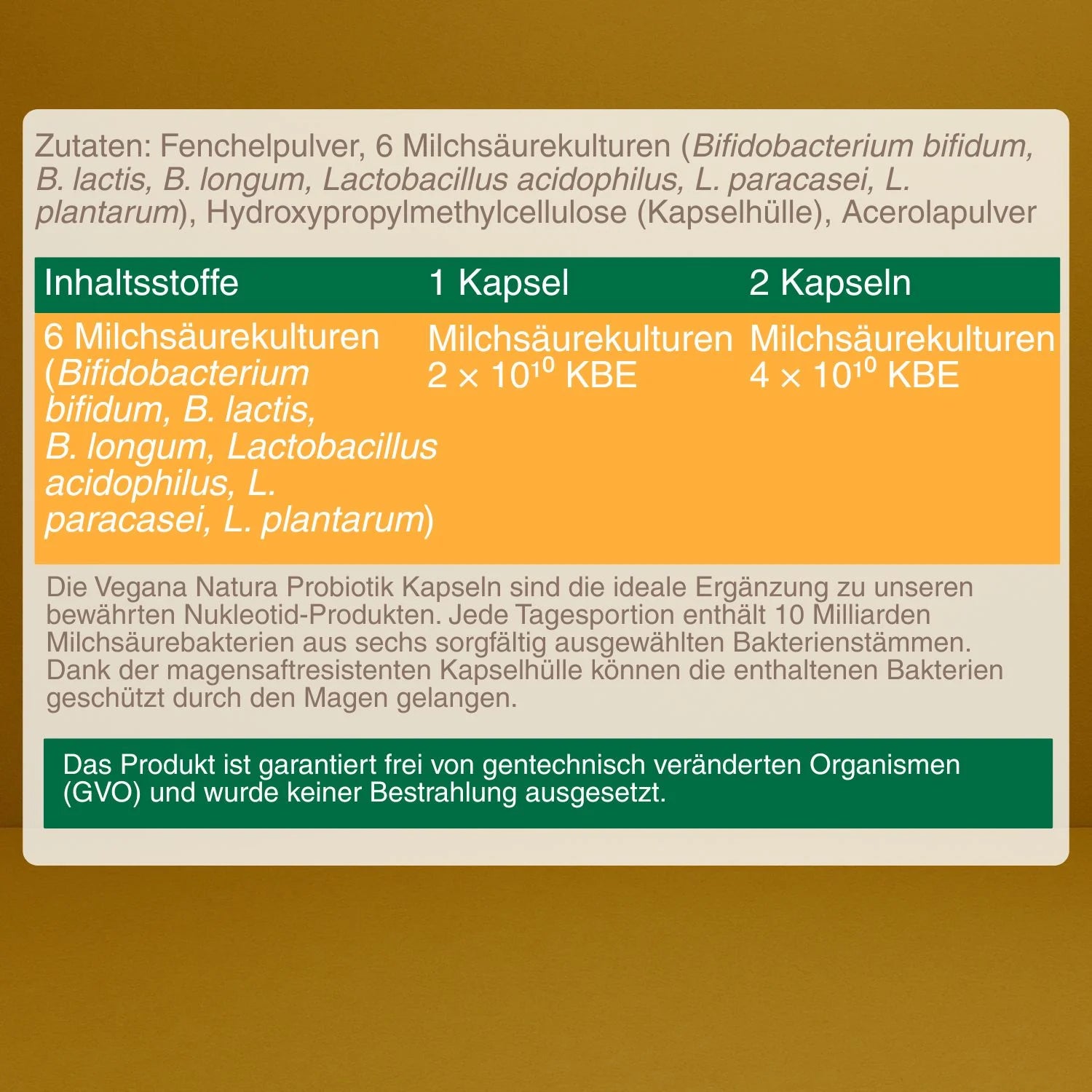Probiotik Kapseln