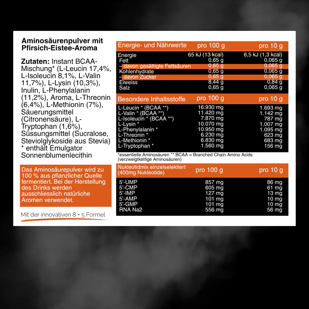 Nucleótidos - NukleoMAP13: aminoácidos esenciales + nucleótidos