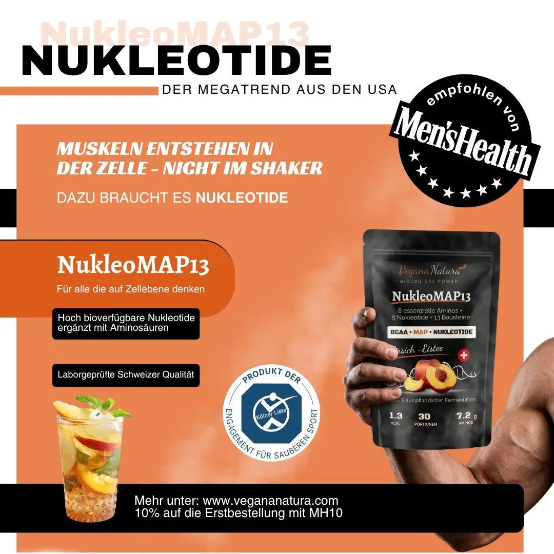 Nucleótidos - NukleoMAP13: aminoácidos esenciales + nucleótidos