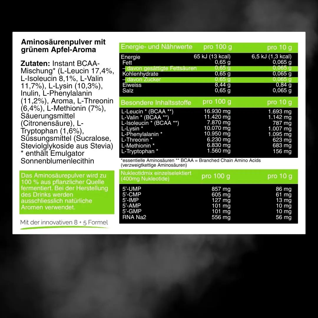 Nucleótidos - NukleoMAP13: aminoácidos esenciales + nucleótidos